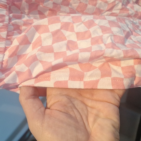 Pink check romper - Picture 3 of 3